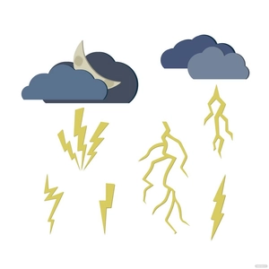 Lightning Elements Vector