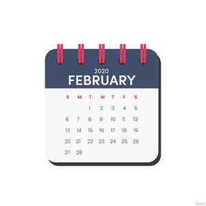 February 2022 Calendar Icon Vector