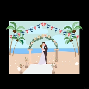Wedding Event Vector