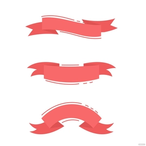 Valentines Day Ribbon Vector