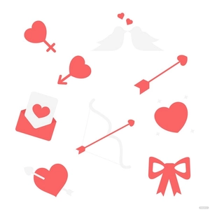Valentines Day Shapes vector