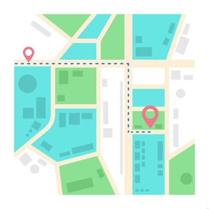 Direction Map Illustration