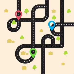 Road Map Illustration
