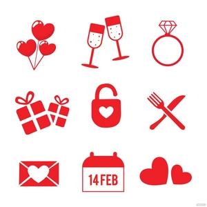 Valentines Day Icon Vector
