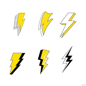 Comic Lightning Vector