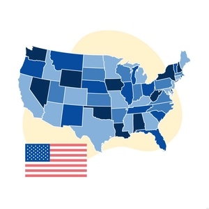 US Map Illustration