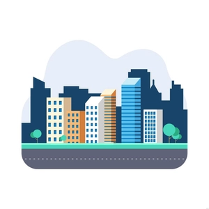 Modern Downtown Illustration