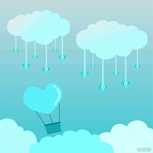 Blue Valentines Day Vector