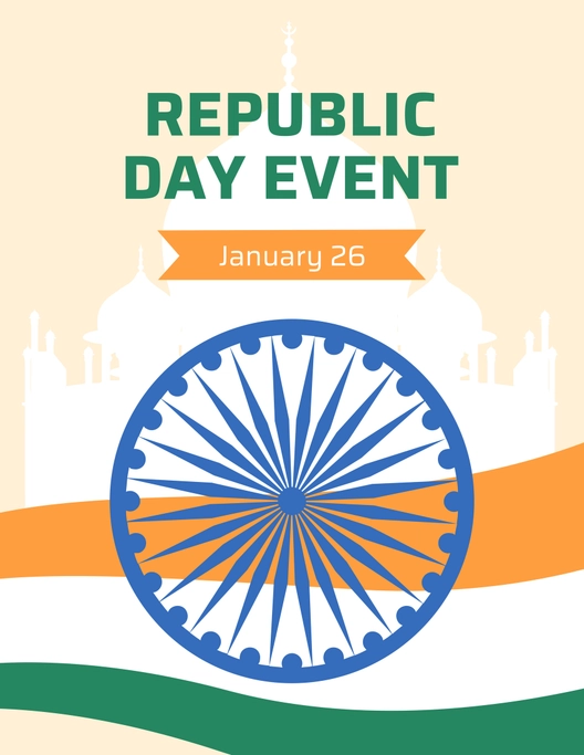 Republic Day Event Flyer Template