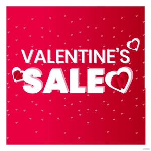 Valentines Day Sale Vector