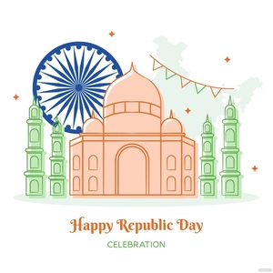 Republic Day Celebration Vector