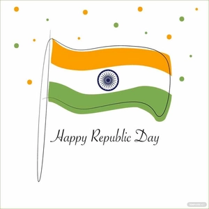 Simple Republic Day Vector