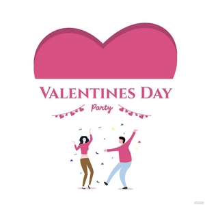 Valentines Day Party Vector