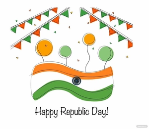 Happy Republic Day Vector