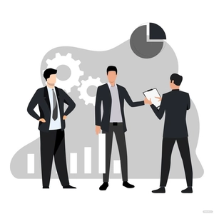 Black Business Man Vector