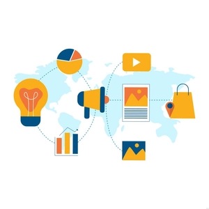 Marketing Map Illustration
