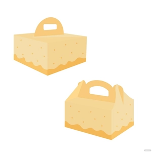 Cake Packaging Vector