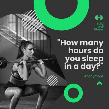 Free Personal Trainer Question Post, Instagram, Facebook Template to Edit Online