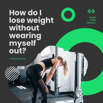 Free Weight Loss Question Post, Instagram, Facebook Template to Edit Online
