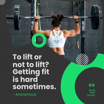 Free Funny Fitness Question Post, Instagram, Facebook Template to Edit Online