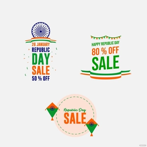 Republic Day Sale Vector