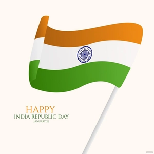 India Republic Day Flag Vector