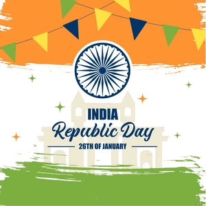 Happy Republic Day Poster Vector