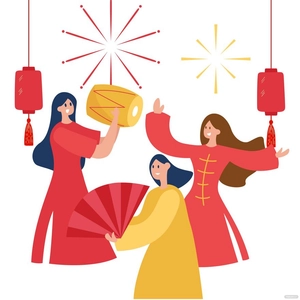 Lunar New Year Celebration Vector