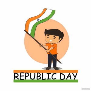 Cartoon Republic Day Vector