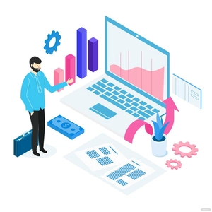 Isometric Business Vector