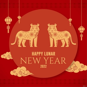 Lunar New Year Poster Vector