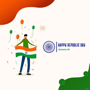 Creative Republic Day Vector