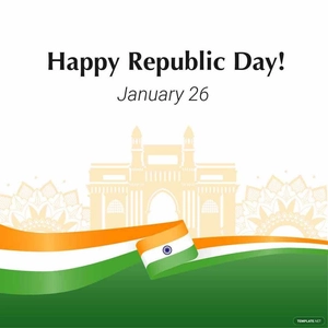 Elegant Happy Republic Day Vector