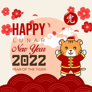 Happy Lunar New Year Vector