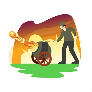 Fire Match Illustration