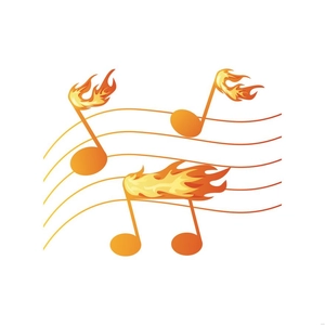 Fire Music Illustration