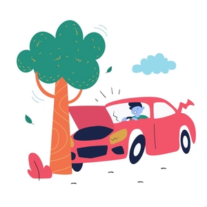 Car Accident Illustration