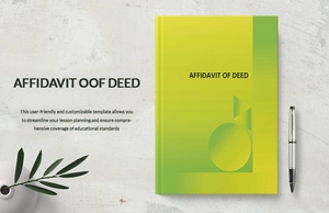 Affidavit of Deed Template