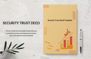 Security Trust Deed Template Security Trust Deed Template