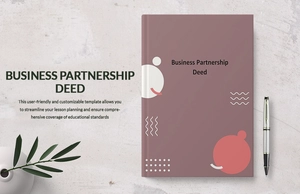 Business Partnership Deed Template