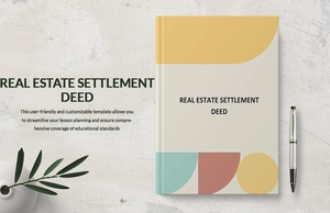 Real Estate Settlement Deed Template