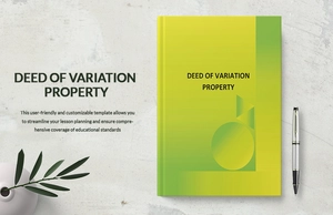 Deed of Variation Property Template Deed of Variation Property Template