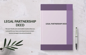 Legal Partnership Deed Template