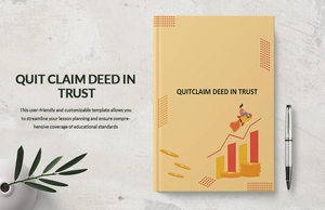 Quitclaim Deed in Trust Template