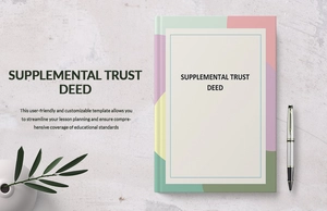 Supplemental Trust Deed Template