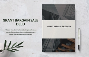 Grant Bargain Sale Deed Template