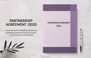 Partnership Agreement Deed Template