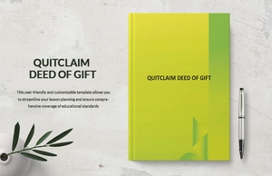 Quitclaim Deed Of Gift Template