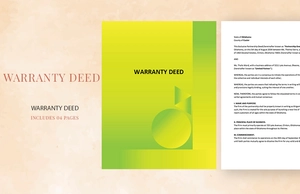 Standard Warranty Deed Template