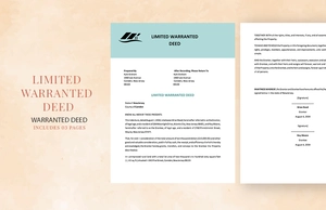 Limited Warranted Deed Template